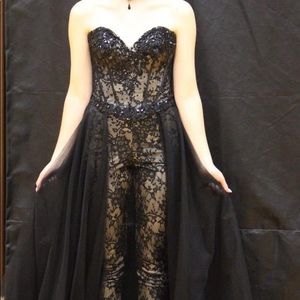 Black 2 piece Prom dress (pants)